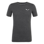 Salewa Funktionsunterwäsche Tshirt Zebru Fresh (aus Merino- und Tencel) schwarz Herren